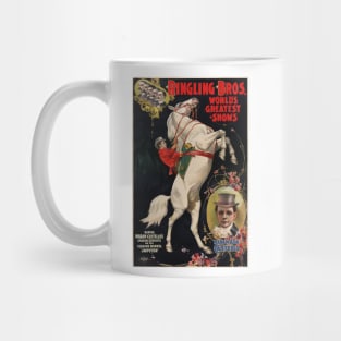Ringling Bros Horse Circus Performances Stunt Advertisement Vintage Mug